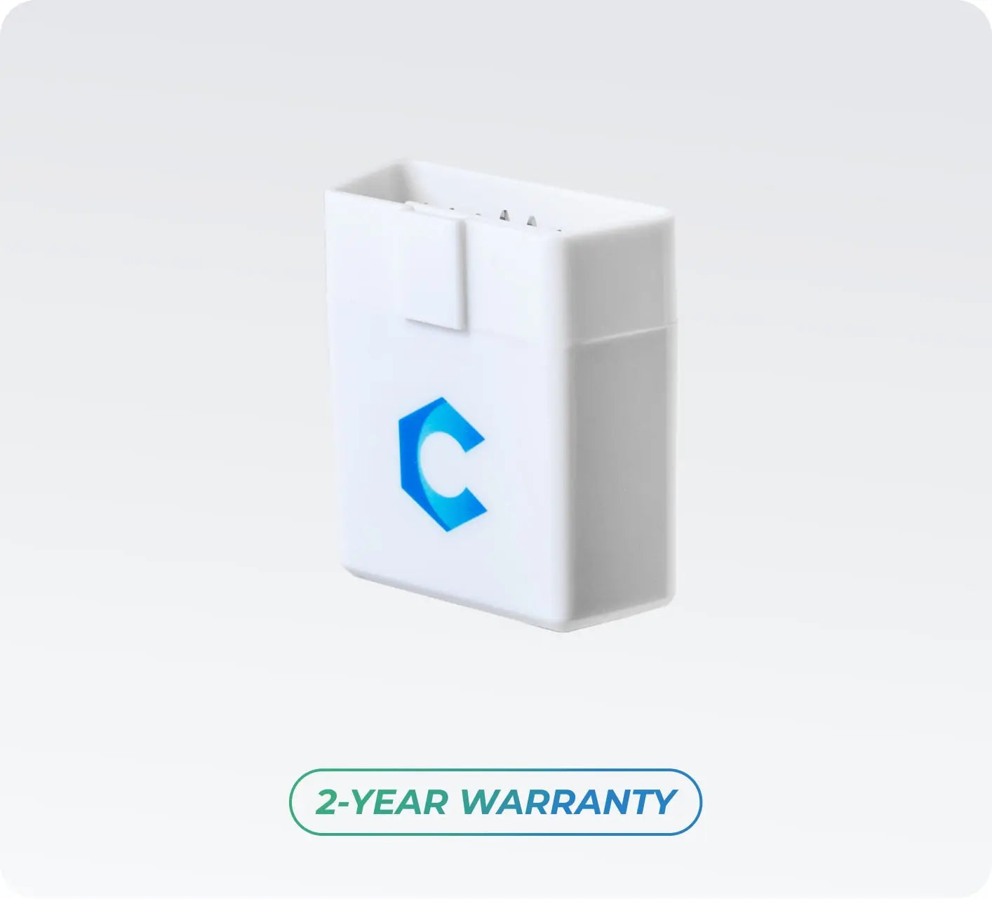 Image of the white pocket-sized Carista OBD car reader